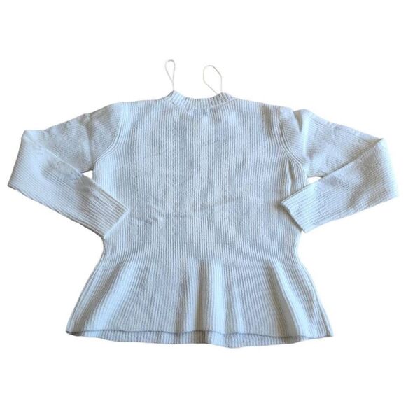 Liz Claiborne womens Sz L cream knit pullover sweater - Picture 2 of 7